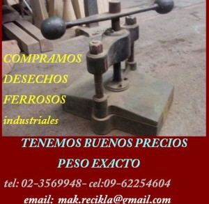 mak.recikla Avisos gratis en Chile en La Reina |  COMPRO EXCEDENTES INDUSTRIALES FERROSOS.fierro-chatarra, beunos precios, transporte y peso exacto