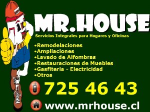Mr. House Avisos gratis en Chile en La Florida |  Mr. House, Ofrece Servicio De Limpieza, Lavado De Alfombras y Tapices, Maquinaria karcher, tecnologia Alemana, elimina manchas, r&aacute;pido secado.