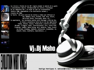dj maho Avisos gratis en Chile en Las Condes |  DJ MAHO, AMPLIFICACION, ILUMINACION, DJ, VJ, EVENTOS, FOTOGRAFIAS, CUMPLEA&Ntilde;OS, BAUTIZOS