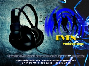 EVEN PRODUCCIONES Avisos gratis en Chile en Las Condes |  amplificacion, iluminacion para graduaciones, FOTOGRAFIA, GRABACION, AMPLIFICACION, ILUMINACION, DJ, VJ