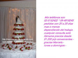 marcela Avisos gratis en Chile en San Bernardo |  TORTAS DE NOVIOS, NOVIOS, SOUVENIRS, CUMPLEA&Ntilde;OS ETC..