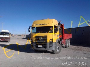 EMESVA Avisos gratis en Chile en Paloma |  CAMION PLUMA 8 TONELADAS, CERTIFICADO, SIN OPERADOR