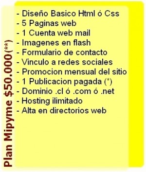 Freddy Aguayo Anuncios gratis en Santiago |  Dise&ntilde;o de Sitios web / TODO INCLUIDO, Dominio + hosting + x 1 a&ntilde;o desde $50.000