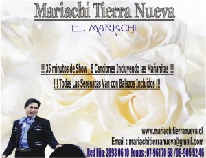 MARIACHI TIERRA NUEVA Anuncios gratis en Santiago |  Mariachis y Serenatas De Gusto Refinado. Red Fija: 28930610, ¡¡¡ Cantar&aacute;s, Bailar&aacute;s, Te Emocionar&aacute;s y Disfrutar&aacute;s Con Mariachis!!!