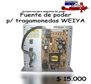 RENTAGAME CHILE Avisos gratis en Chile en La Cisterna |  Fuente de poder p/ tragamonedas weiya/precio: $ 15.000, Accesorios para maquinas de juego