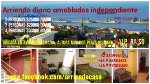 Alicia Calderon Aravena Avisos gratis en Chile en Valpara&iacute;so |  Arriendo amoblados x d&Iacute;a, vacaciones, wasap +56 9 58505612, Disfruta de un descanso en valparaiso, desde $25000 diario