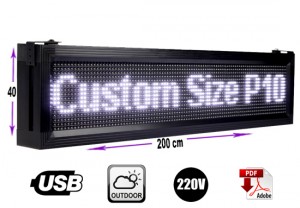 importadora full-led Anuncios gratis en La Cisterna |  Letrero programable led 40 x 200 cm color blanco outdoor, Letreros programables led usb y tecnolog&iacute;a publicitaria