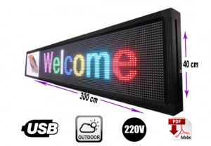 importadora full-led Anuncios gratis en La Cisterna |  Letrero programable led rgb  40 x 300  cm outdoor, Letreros programables led usb y tecnolog&iacute;a publicitaria