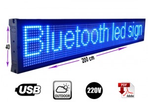 Rentagame chile Avisos gratis en Chile en La Cisterna |  Letrero programable 200 x 40 cm azul outdoor/gran avda. 8051, Letreros programables led usb y tecnolog&iacute;a publicitaria
