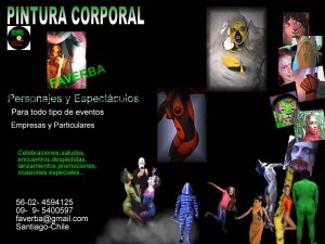 faverba Avisos gratis en Chile en La Serena |  personajes y espectaculos, Pintura Corporal